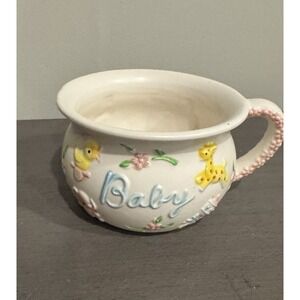 Vintage Napcoware Ceramic Baby Planter Shower Decoration Nursery C-7130‎